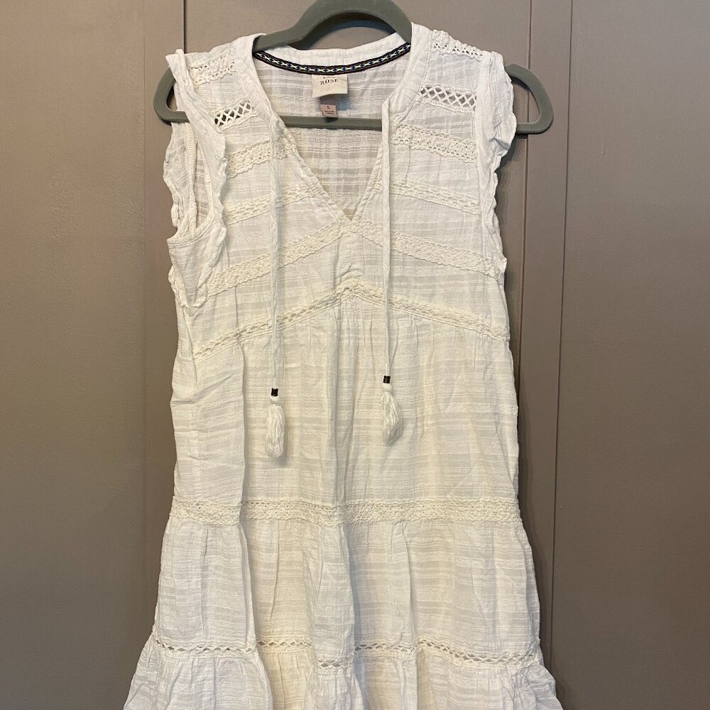 Womens Rose Knox White Dress - Size Small